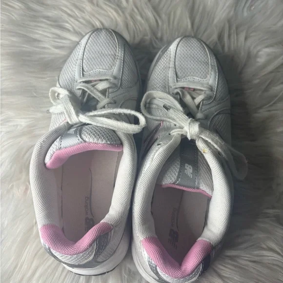 New Balance 496 womens walking running shoes pink grey white 7.5 dad shoes - Picture 4 of 9